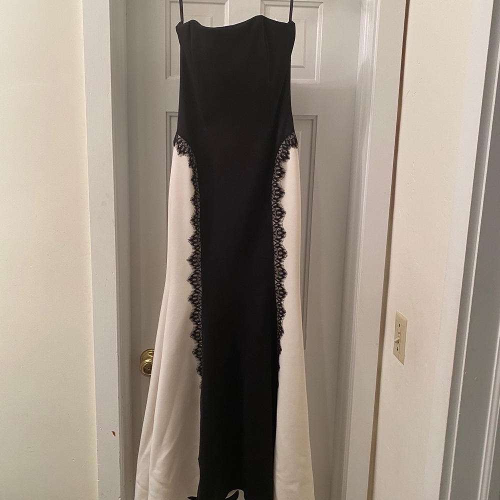 Jessica McClintock Black & White dress